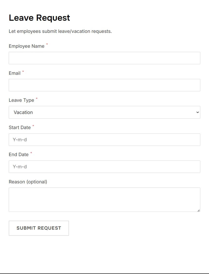 Leave Request